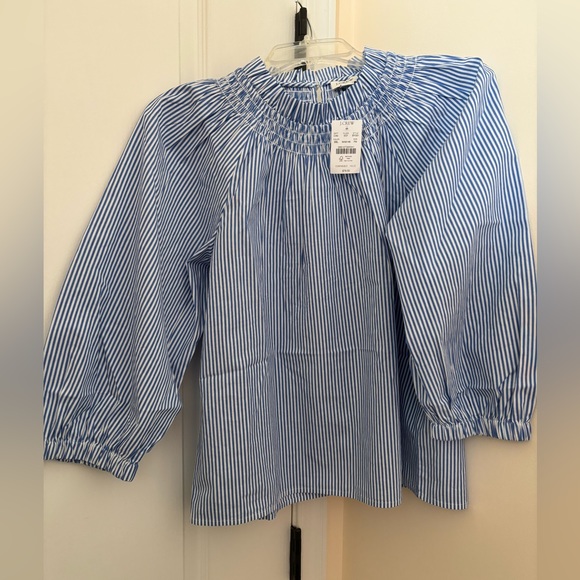 NWT striped smock neck top - Picture 2 of 3